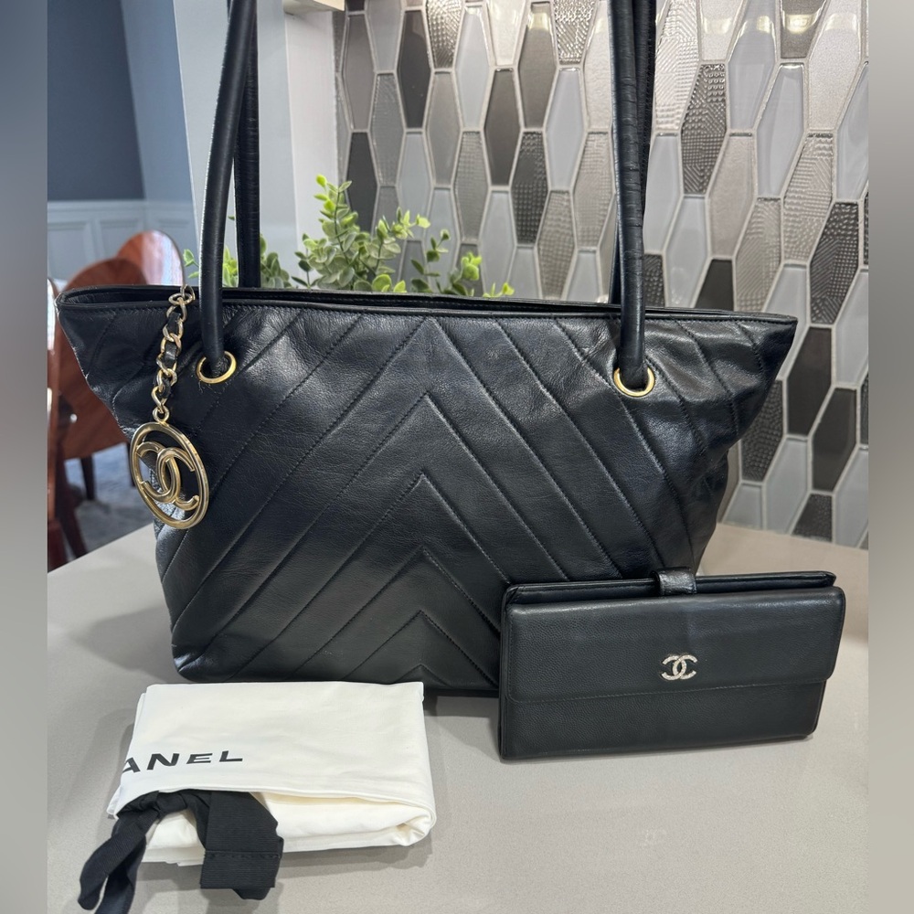 Chanel bag and wallet..